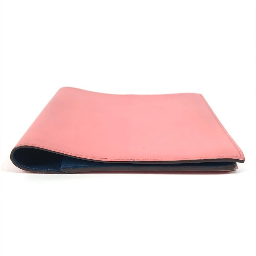 HERMES エルメス ノートパッド 《EAジップ》  ブックカバー ステーショナリー バイカラー ノートカバー ローズアザレ ピンク 【中古】 | HERMES | 05