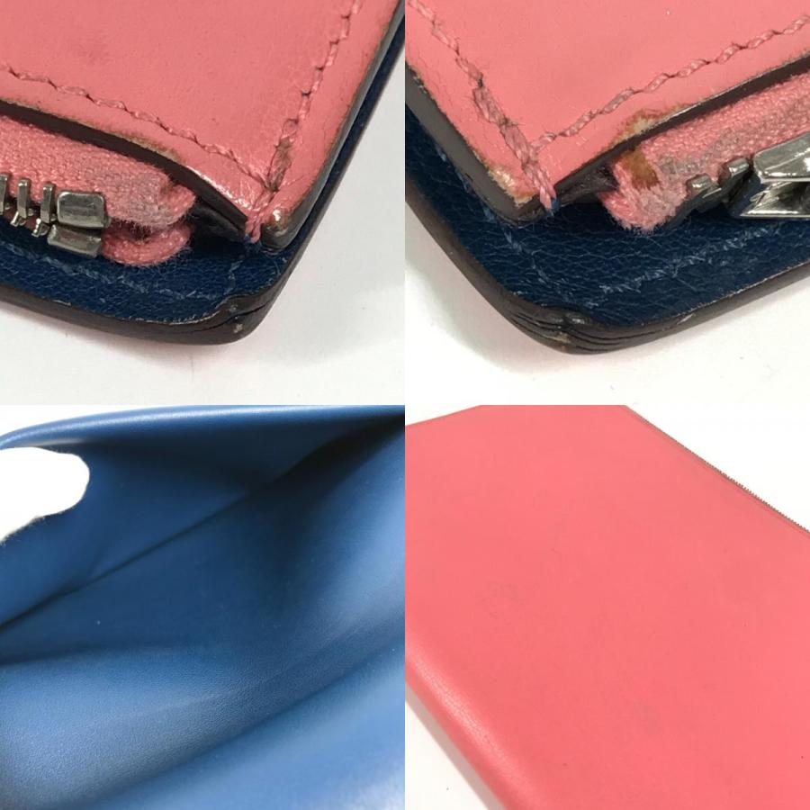 HERMES エルメス ノートパッド 《EAジップ》  ブックカバー ステーショナリー バイカラー ノートカバー ローズアザレ ピンク 【中古】 | HERMES | 08