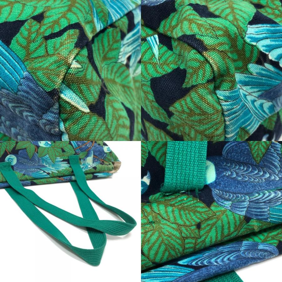 HERMES エルメス 鳥柄 カバン トートバッグ 肩掛け ヴィンテージ ショルダーバッグ グリーン レディース【中古】 | HERMES | 07