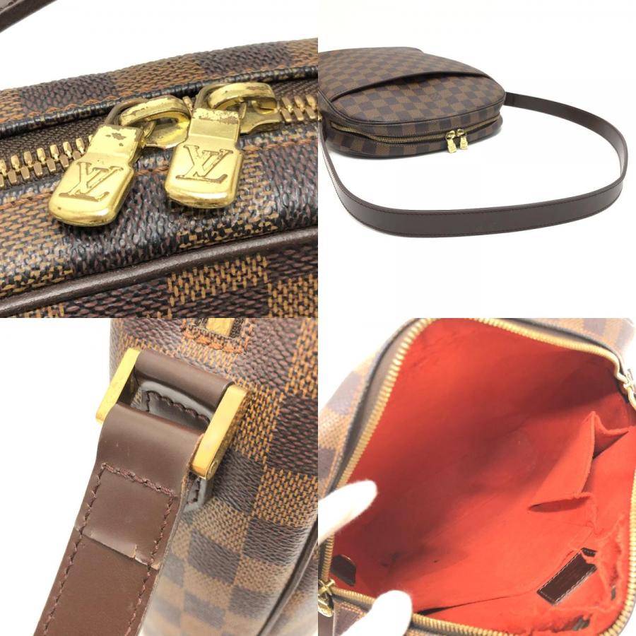 LOUIS VUITTON ルイヴィトン N51292 イパネマ GM カバン 斜め掛け ポシェット ダミエ ショルダーバッグ エベヌ ブラウン 【中古】 | LOUIS VUITTON | 07