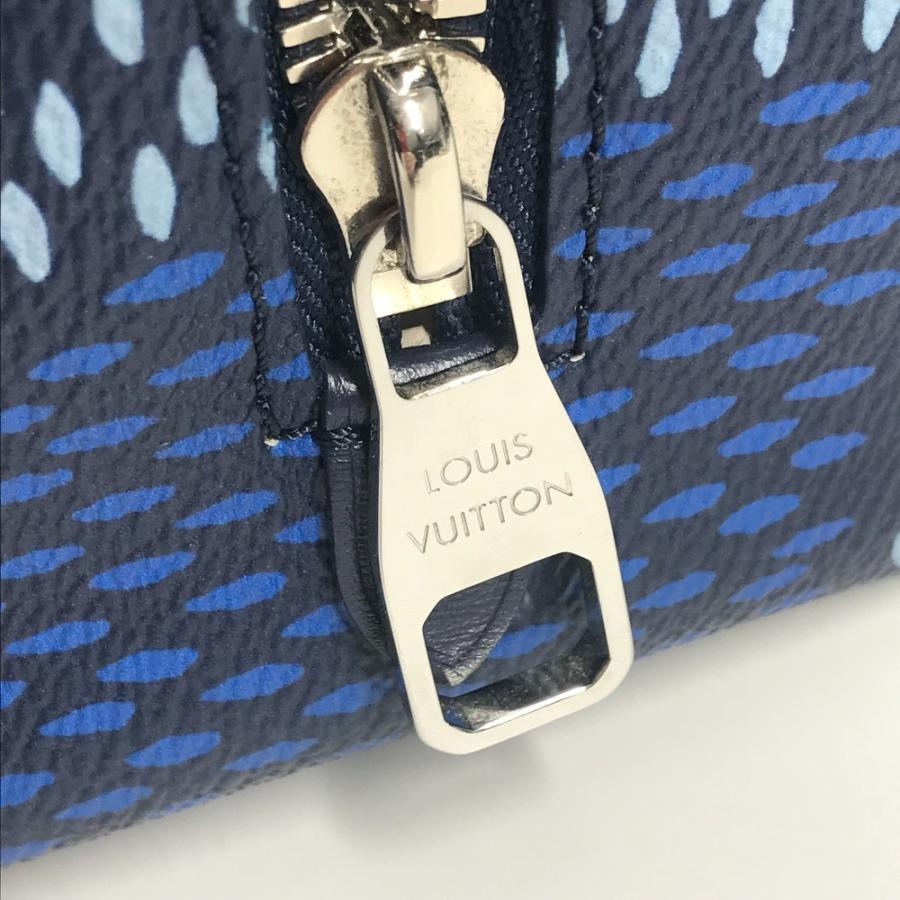 LOUIS VUITTON ルイヴィトン N40747 ロッカー ドップ・キット セカンドバッグ ダミエヘリテージ クラッチバッグ ブルー メンズ【中古】 | LOUIS VUITTON | 01