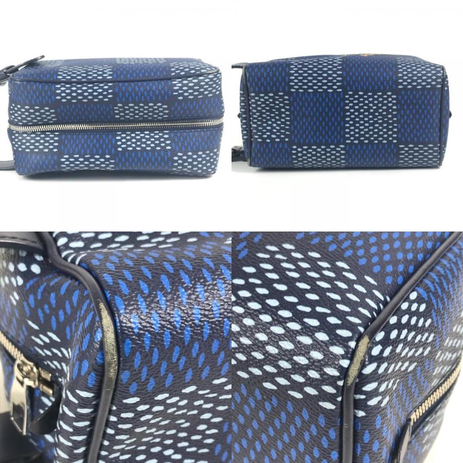 LOUIS VUITTON ルイヴィトン N40747 ロッカー ドップ・キット セカンドバッグ ダミエヘリテージ クラッチバッグ ブルー メンズ【中古】 | LOUIS VUITTON | 08