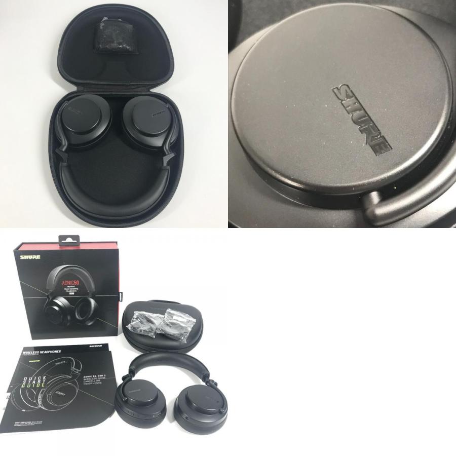 美品 SHURE シュア SBH50G2-BK-J AONIC 50 GEN 2 ヘッドホン ワイヤレス・ノイズキャンセリングヘッドホン ヘッドフォン ブラック【中古】 |  | 09