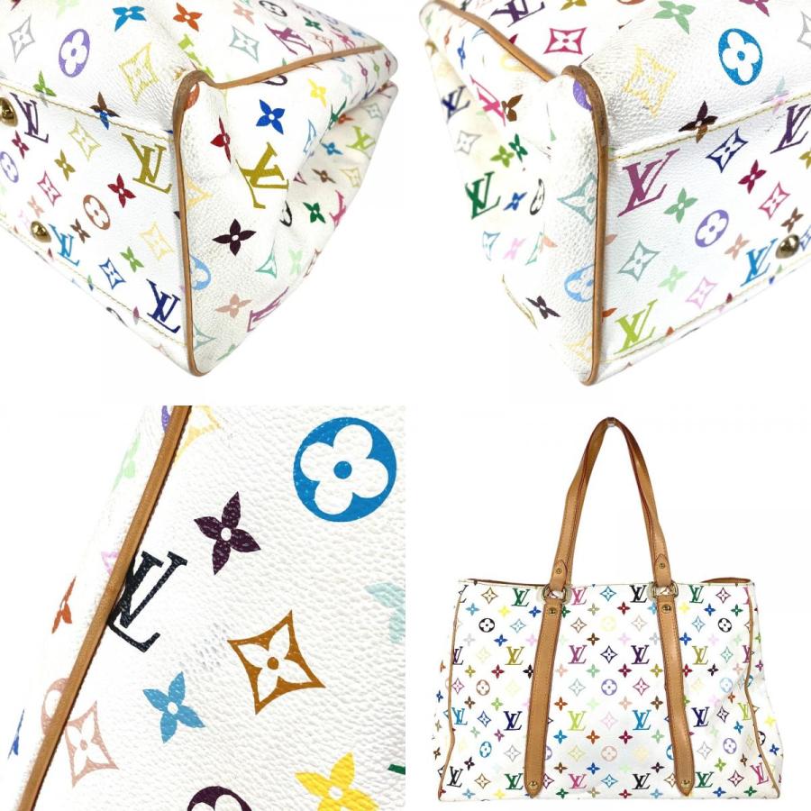 LOUIS VUITTON ルイヴィトン M40100 オーレリアGM トートバッグ ポーチ付き モノグラムマルチカラー ショルダーバッグ ホワイト【中古】 | LOUIS VUITTON | 08