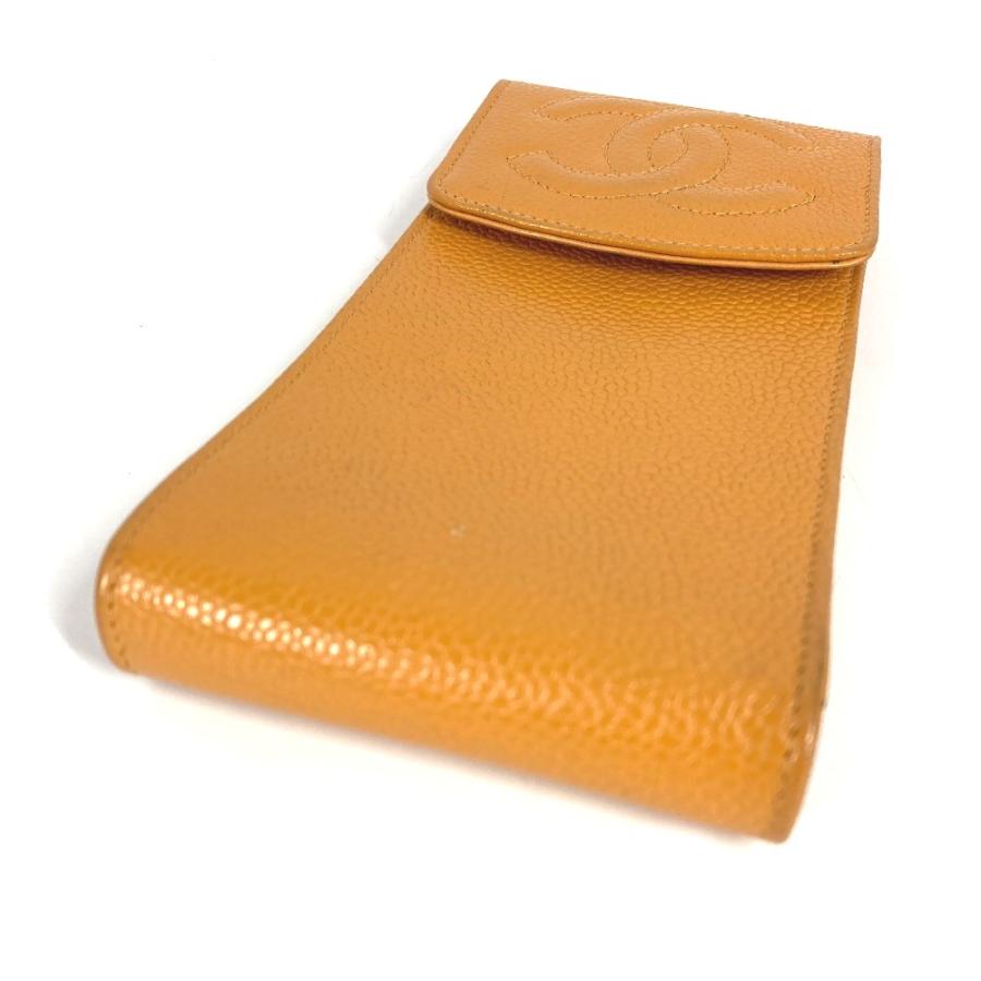 CHANEL シャネル CC ココマーク ロゴ メガネケース サングラスケース めがね メガネ アイウェア ヴィンテージ ポーチ イエロー【中古】 | CHANEL | 02