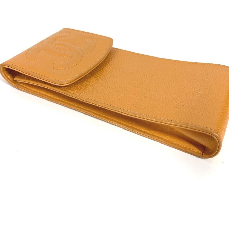 CHANEL シャネル CC ココマーク ロゴ メガネケース サングラスケース めがね メガネ アイウェア ヴィンテージ ポーチ イエロー【中古】 | CHANEL | 03