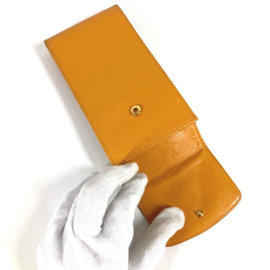 CHANEL シャネル CC ココマーク ロゴ メガネケース サングラスケース めがね メガネ アイウェア ヴィンテージ ポーチ イエロー【中古】 | CHANEL | 06