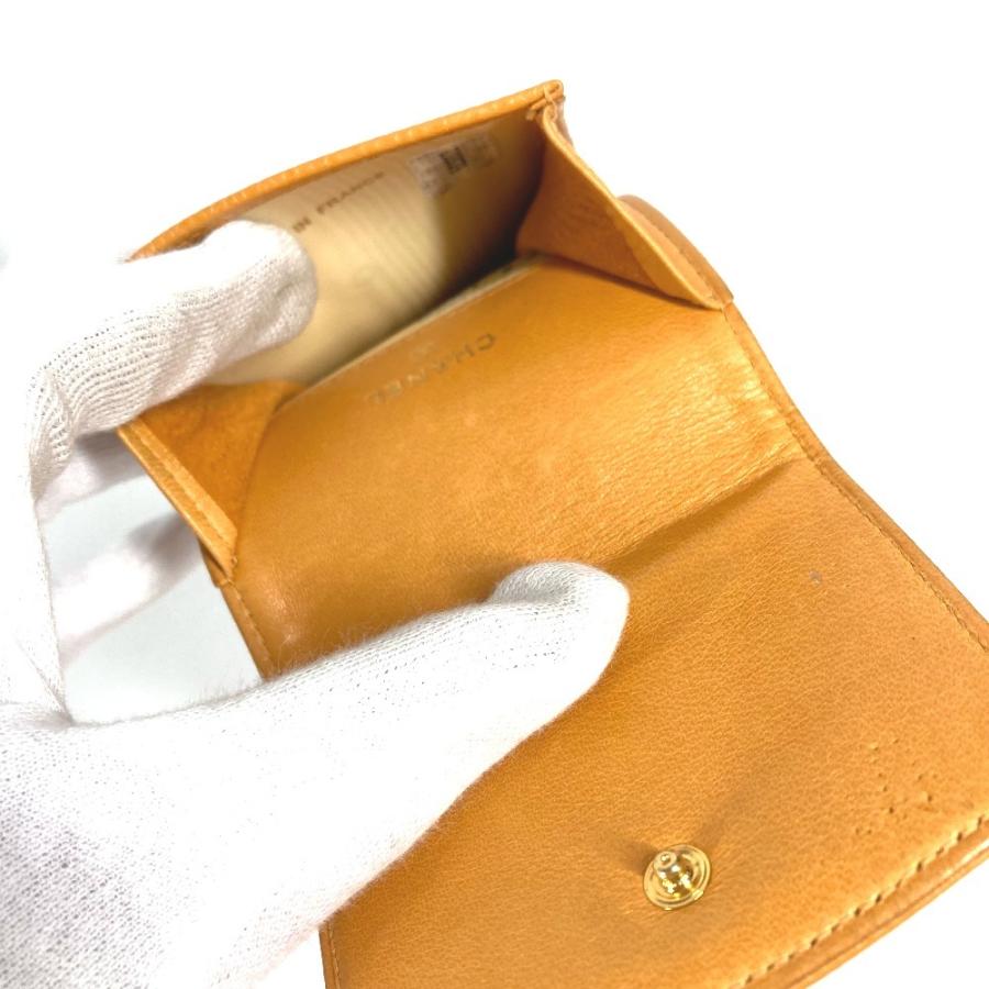 CHANEL シャネル CC ココマーク ロゴ メガネケース サングラスケース めがね メガネ アイウェア ヴィンテージ ポーチ イエロー【中古】 | CHANEL | 07