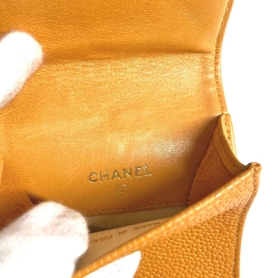 CHANEL シャネル CC ココマーク ロゴ メガネケース サングラスケース めがね メガネ アイウェア ヴィンテージ ポーチ イエロー【中古】 | CHANEL | 08