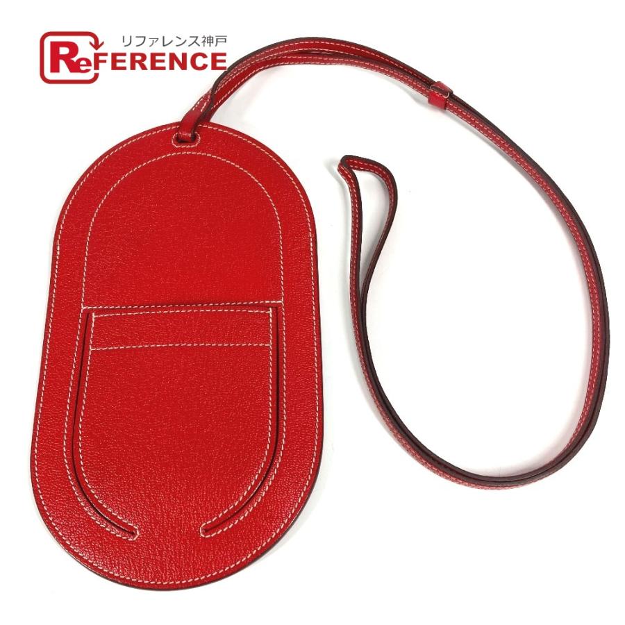 HERMES エルメス インザループトゥーゴーGM ショルダーポーチ ショルダーバッグ ポシェット スマホケース iPhoneケース レッド【中古】 | HERMES