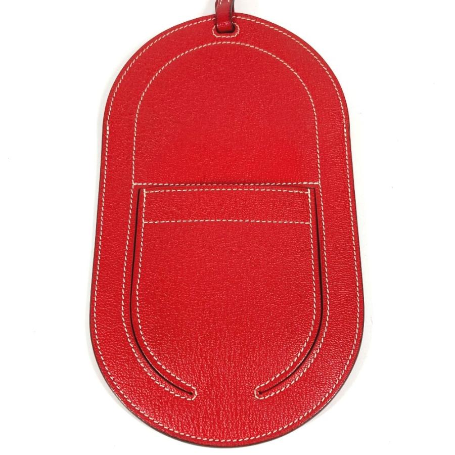 HERMES エルメス インザループトゥーゴーGM ショルダーポーチ ショルダーバッグ ポシェット スマホケース iPhoneケース レッド【中古】 | HERMES | 01