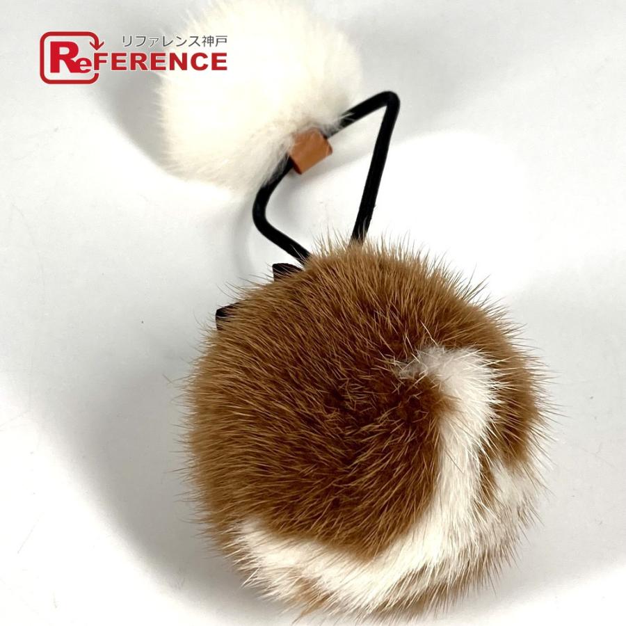 美品 LOUIS VUITTON ルイヴィトン M77738 シュシュヴィゾンLVコージー アクセサリー ヘアゴム ファー シュシュ マロン ブラウン【中古】 | LOUIS VUITTON