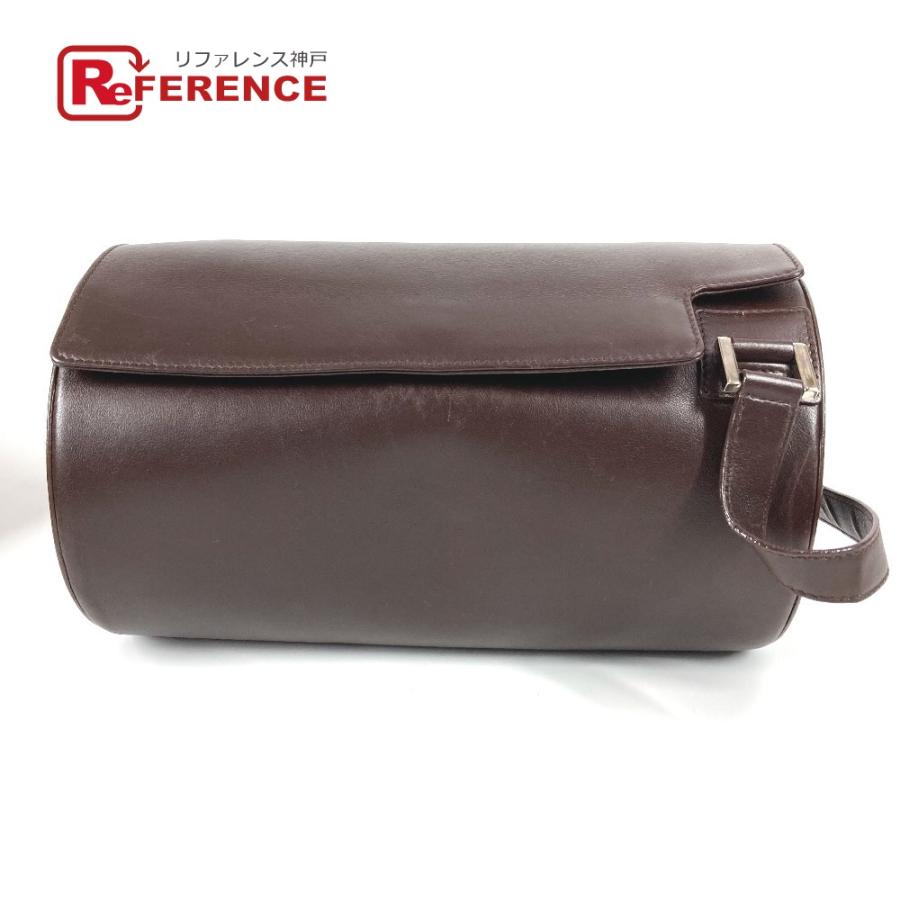 BVLGARI ブルガリ ロゴマニア 筒形 ドラム型 カバン フラップ ショルダーバッグ ブラウン ユニセックス【中古】 | BVLGARI