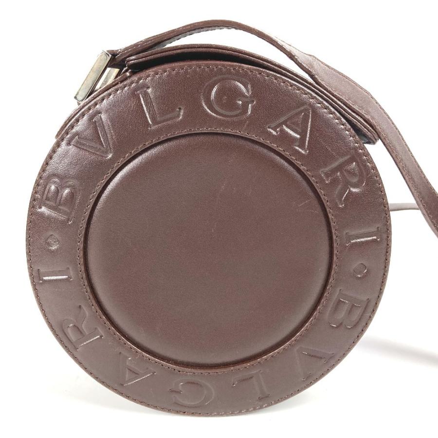 BVLGARI ブルガリ ロゴマニア 筒形 ドラム型 カバン フラップ ショルダーバッグ ブラウン ユニセックス【中古】 | BVLGARI | 03