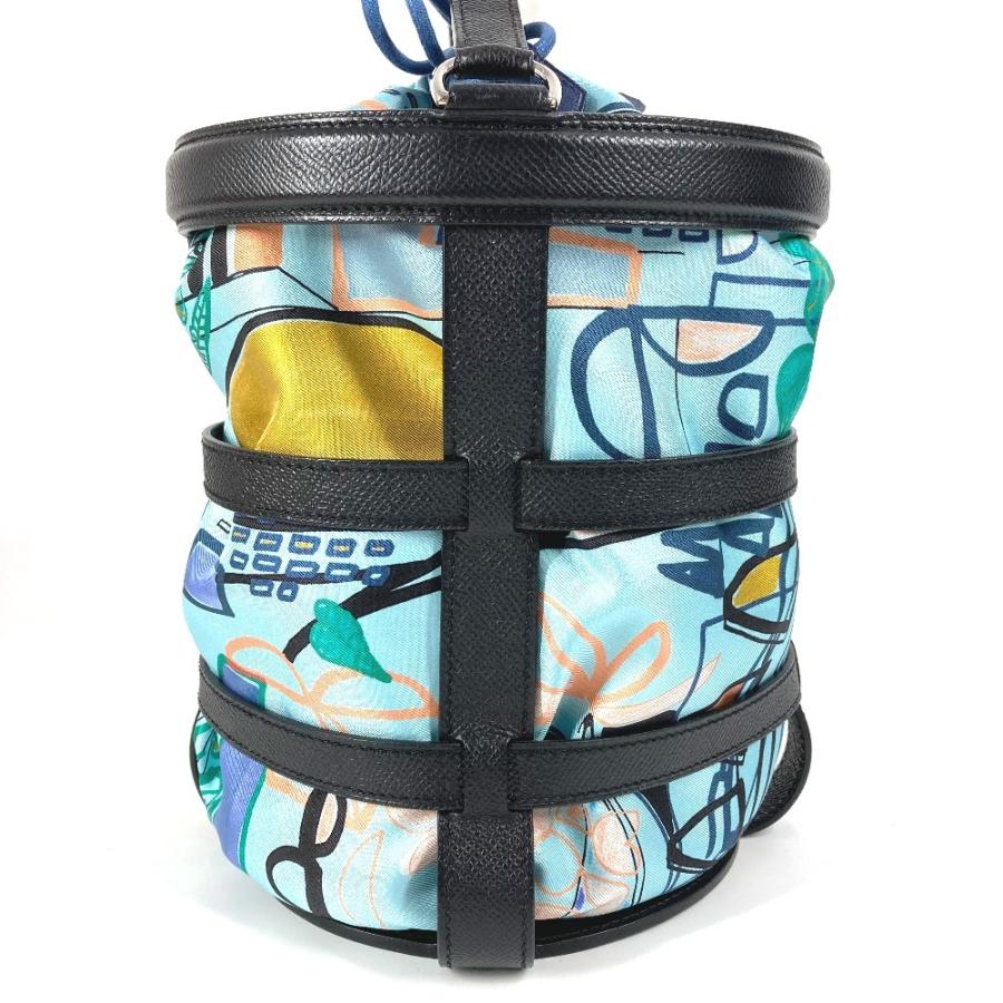 美品 HERMES エルメス ミュザルディーヌ  カバン 肩掛け バケツ ばけつ  巾着ポーチ付き ショルダーバッグ ネイビー レディース【中古】 | HERMES | 03