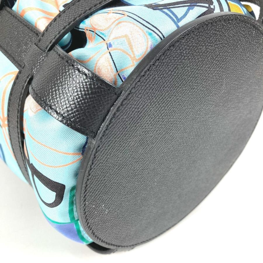 美品 HERMES エルメス ミュザルディーヌ  カバン 肩掛け バケツ ばけつ  巾着ポーチ付き ショルダーバッグ ネイビー レディース【中古】 | HERMES | 06