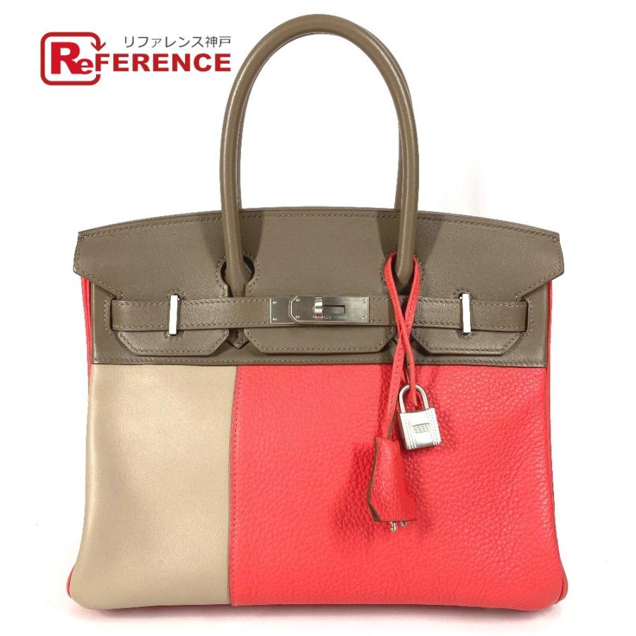 美品 HERMES エルメス バーキン30 バーキン 30 カバン バッグ トートバッグ ハンドバッグ エトゥープ/ローズジャイプール ピンク【中古】 | HERMES
