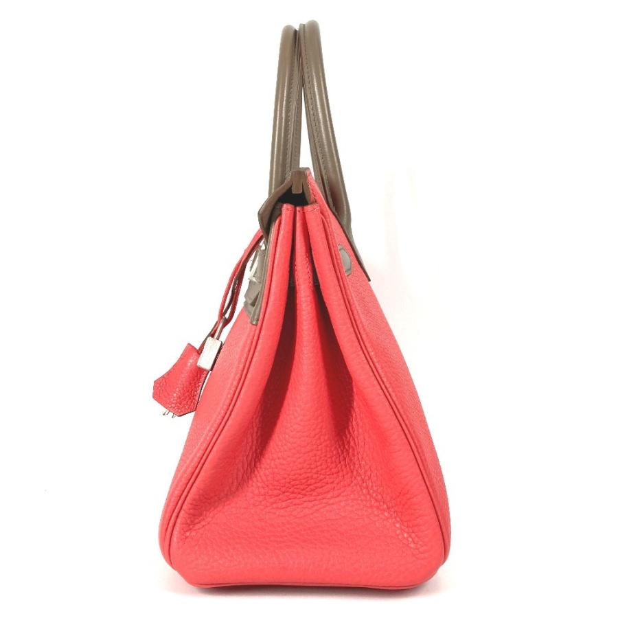 美品 HERMES エルメス バーキン30 バーキン 30 カバン バッグ トートバッグ ハンドバッグ エトゥープ/ローズジャイプール ピンク【中古】 | HERMES | 02