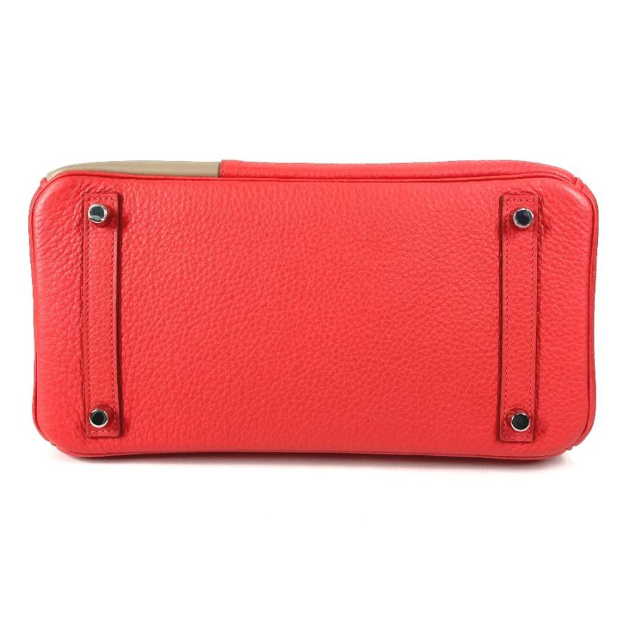美品 HERMES エルメス バーキン30 バーキン 30 カバン バッグ トートバッグ ハンドバッグ エトゥープ/ローズジャイプール ピンク【中古】 | HERMES | 04