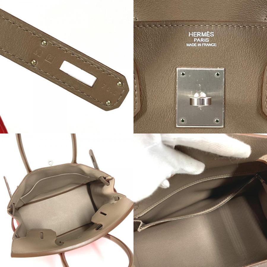 美品 HERMES エルメス バーキン30 バーキン 30 カバン バッグ トートバッグ ハンドバッグ エトゥープ/ローズジャイプール ピンク【中古】 | HERMES | 08