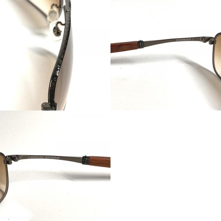 CHROME HEARTS クロムハーツ  SKYSAW 1 めがね メガネ アイウェア 眼鏡 サングラス ブラウン ユニセックス【中古】 |  | 09