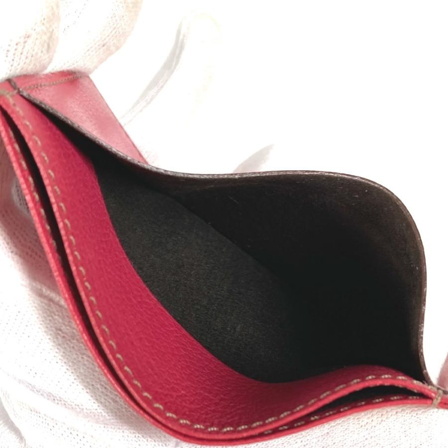 CARTIER カルティエ ロゴ 名刺入れ パスケース カードケース レッド系 ユニセックス【中古】 | Cartier | 02