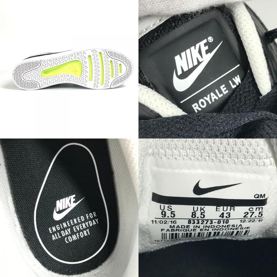 未使用 NIKE ナイキ 833273-010 コート ロイヤル LW テキスタイル 靴 シューズ Court Royale LW TXT スニーカー ブラック メンズ【中古】 | NIKE | 08