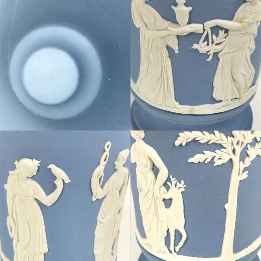美品 WEDGWOOD ウエッジウッド ロゴ フラワーベース インテリア 花瓶 ブルー ユニセックス【中古】 |  | 08
