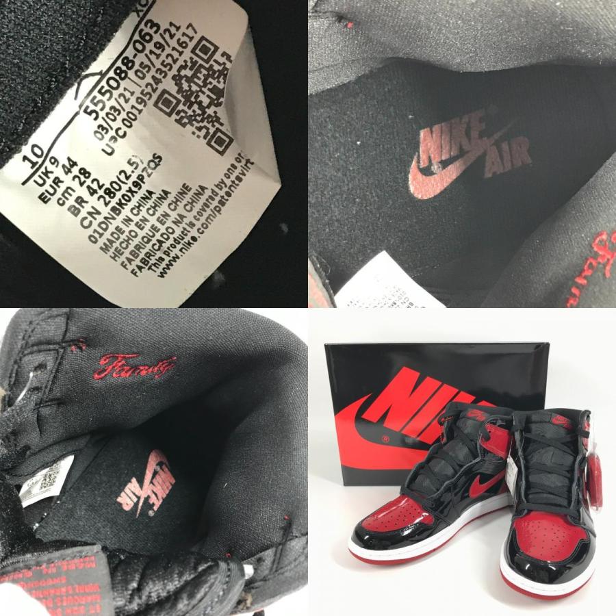未使用 NIKE ナイキ 555088-063 エア ジョーダン 1 レトロ ハイ  靴 シューズ AIR JORDAN 1 ロゴ スニーカー レッド メンズ【中古】 | NIKE | 09