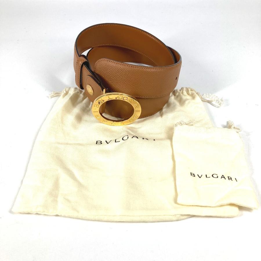 BVLGARI ブルガリ ブルガリブルガリ ロゴ アクセサリー バックル ボトムス用ベルト ベルト ブラウン ユニセックス【中古】 | BVLGARI | 02
