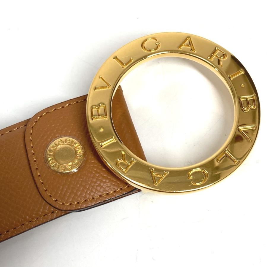 BVLGARI ブルガリ ブルガリブルガリ ロゴ アクセサリー バックル ボトムス用ベルト ベルト ブラウン ユニセックス【中古】 | BVLGARI | 03