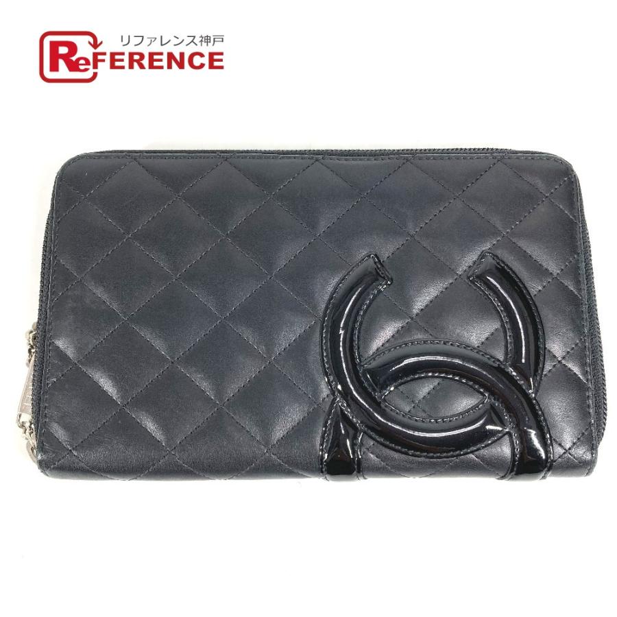 CHANEL シャネル A26710 トラベルケース CC ココマーク ロゴ ロングウォレット ラウンドファスナー カンボンライン 長財布 【中古】 | CHANEL
