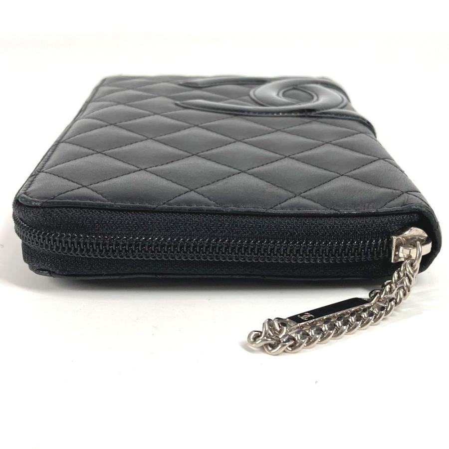 CHANEL シャネル A26710 トラベルケース CC ココマーク ロゴ ロングウォレット ラウンドファスナー カンボンライン 長財布 【中古】 | CHANEL | 03