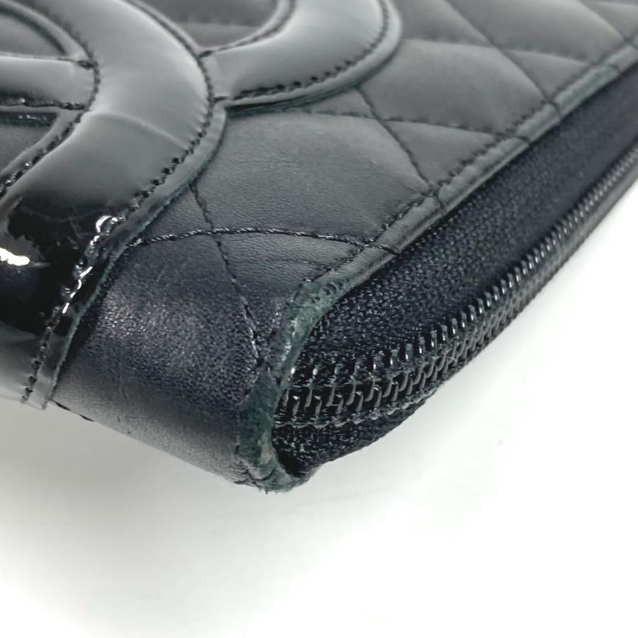 CHANEL シャネル A26710 トラベルケース CC ココマーク ロゴ ロングウォレット ラウンドファスナー カンボンライン 長財布 【中古】 | CHANEL | 05