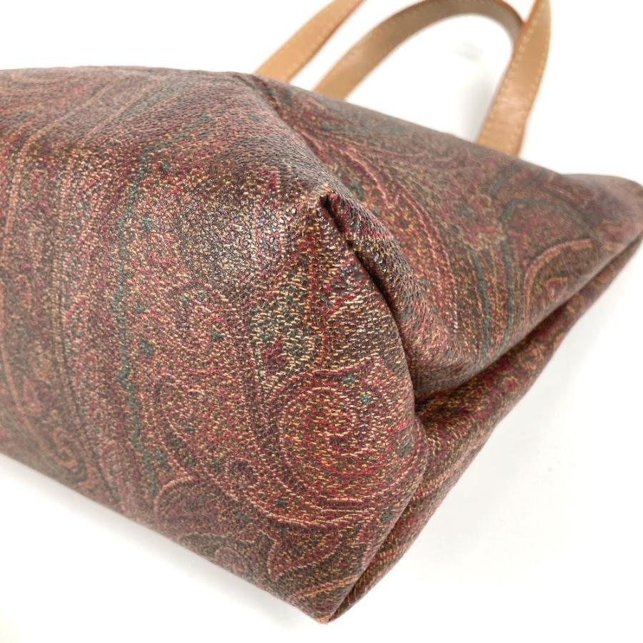 ETRO エトロ ペイズリー柄 ロゴ カバン トートバッグ  ハンドバッグ ブラウン系 ユニセックス【中古】 | ETRO | 05
