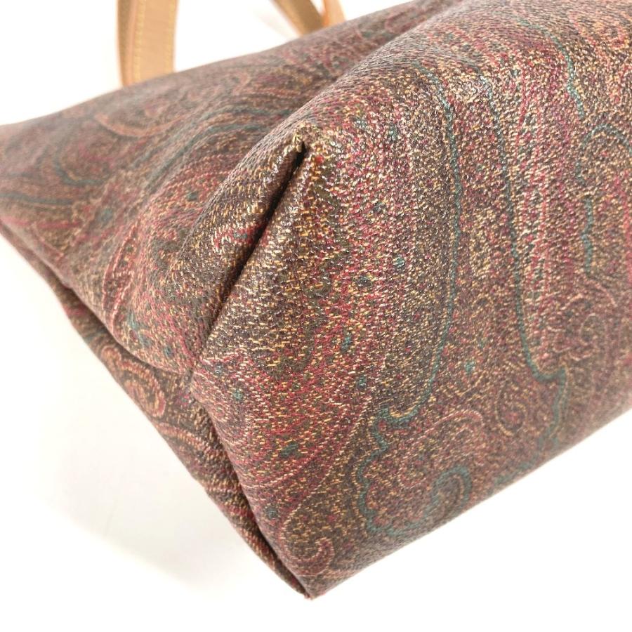 ETRO エトロ ペイズリー柄 ロゴ カバン トートバッグ  ハンドバッグ ブラウン系 ユニセックス【中古】 | ETRO | 06