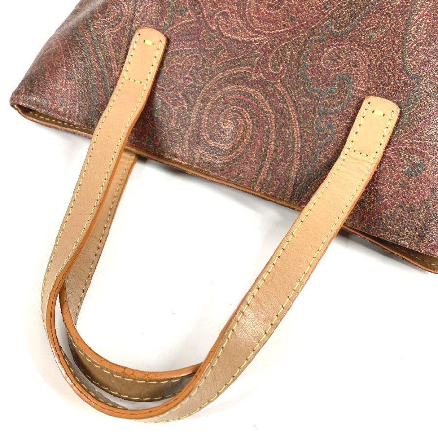 ETRO エトロ ペイズリー柄 ロゴ カバン トートバッグ  ハンドバッグ ブラウン系 ユニセックス【中古】 | ETRO | 07
