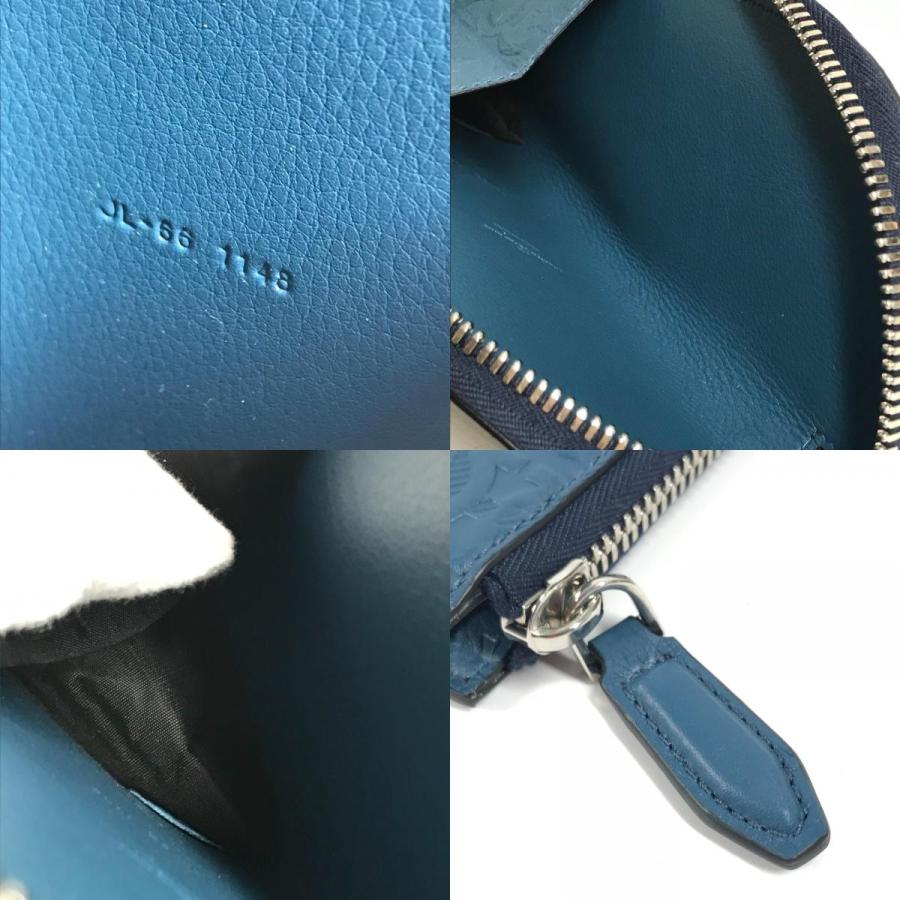 美品 Salvatore Ferragamo サルヴァトーレフェラガモ ガンチーニ ロゴ 縦型 筆箱 ポーチ ステーショナリー ペンケース ブルー 【中古】 |  | 08