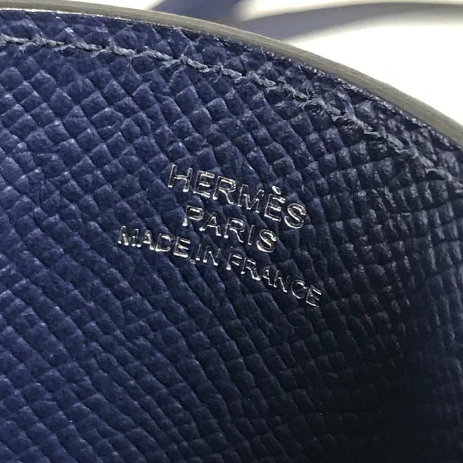 美品 HERMES エルメス WAY ウェイ ポーチ ショルダーバッグ iphoneケース アイフォン スマホケース スマートフォンケース ブルー【中古】 | HERMES | 07