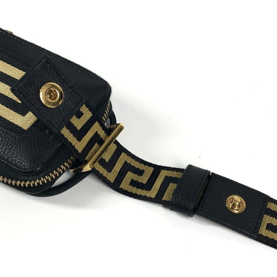 VERSACE ヴェルサーチ コインケース 財布 ポーチ ポーチ ショルダーバッグ iphoneケース スマホケース スマートフォン ブラック【中古】 |  | 04