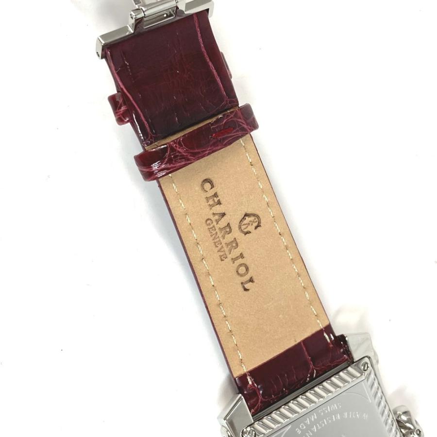 未使用 CHARRIOL シャリオール CORLS.785.005  コロンブス メンズウォッチ ウォッチ 時計 レザー 腕時計 バーガンディー【中古】 | CHARRIOL | 08