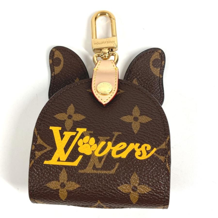 未使用 LOUIS VUITTON ルイヴィトン GI1250 LV ドッグ バッグ ホルダー ブルドッグ バッグチャーム モノグラム キーホルダー【中古】 | LOUIS VUITTON | 01