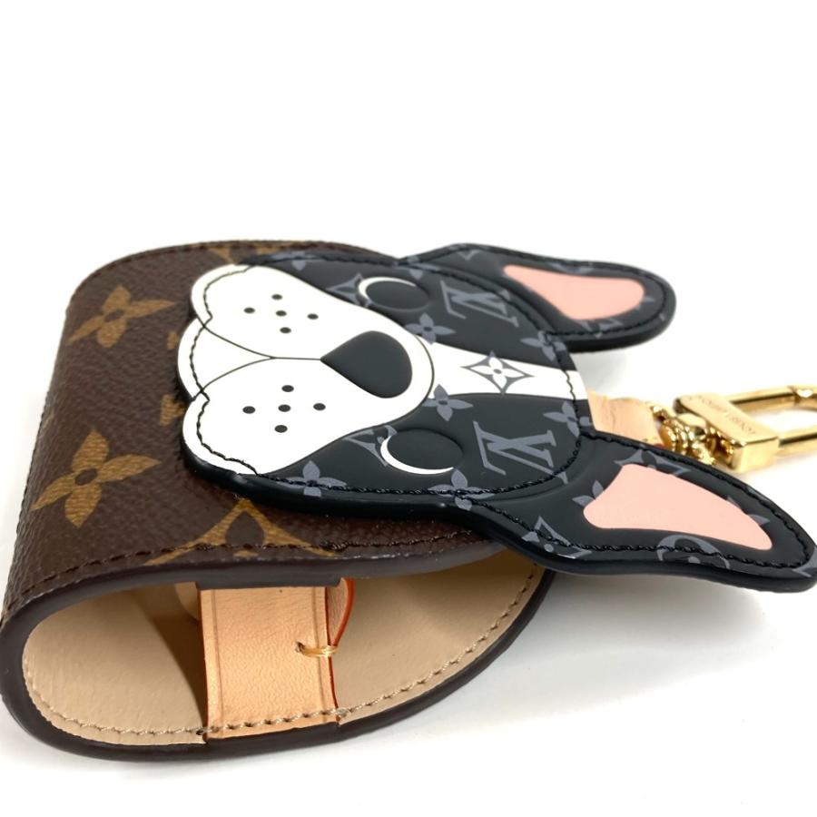 未使用 LOUIS VUITTON ルイヴィトン GI1250 LV ドッグ バッグ ホルダー ブルドッグ バッグチャーム モノグラム キーホルダー【中古】 | LOUIS VUITTON | 02