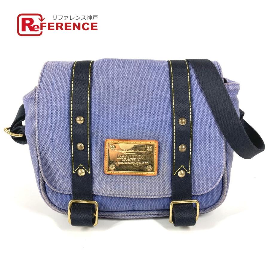 LOUIS VUITTON ルイヴィトン M40081 ブザスPM ブザス PM 肩掛け トートバッグ カバン アンティグア ショルダーバッグ ブルー 【中古】 | LOUIS VUITTON