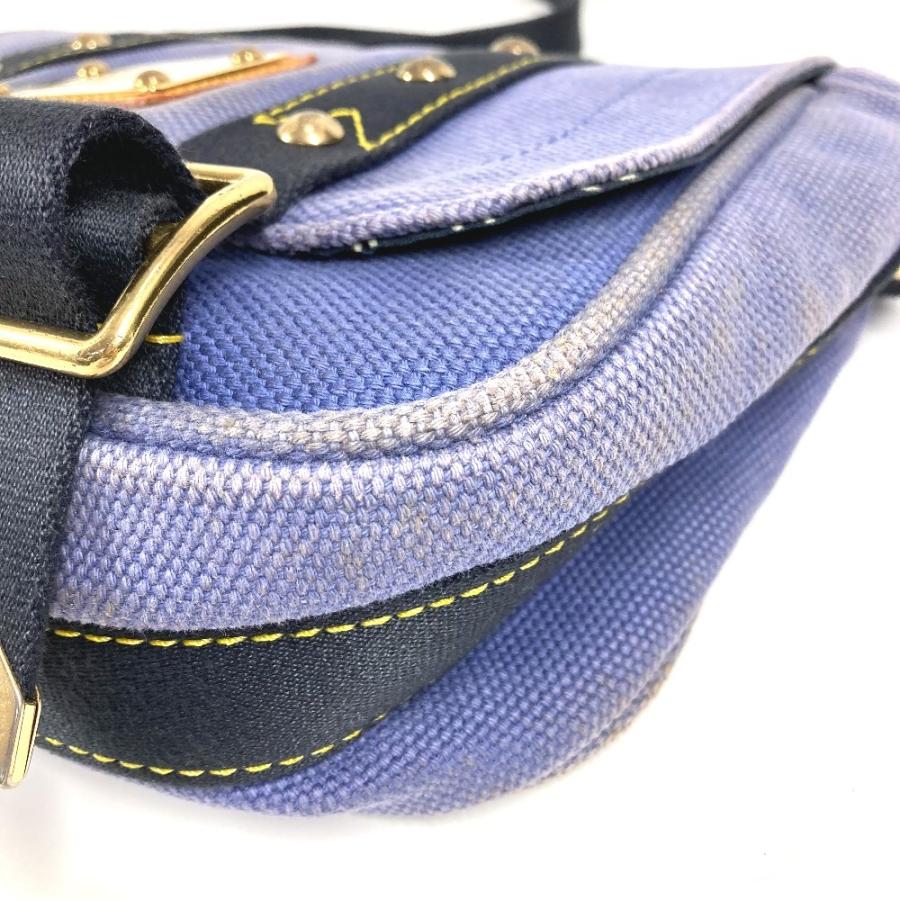 LOUIS VUITTON ルイヴィトン M40081 ブザスPM ブザス PM 肩掛け トートバッグ カバン アンティグア ショルダーバッグ ブルー 【中古】 | LOUIS VUITTON | 05