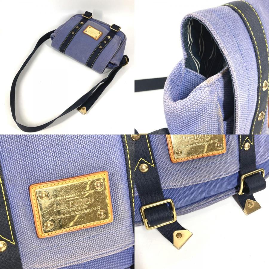 LOUIS VUITTON ルイヴィトン M40081 ブザスPM ブザス PM 肩掛け トートバッグ カバン アンティグア ショルダーバッグ ブルー 【中古】 | LOUIS VUITTON | 07