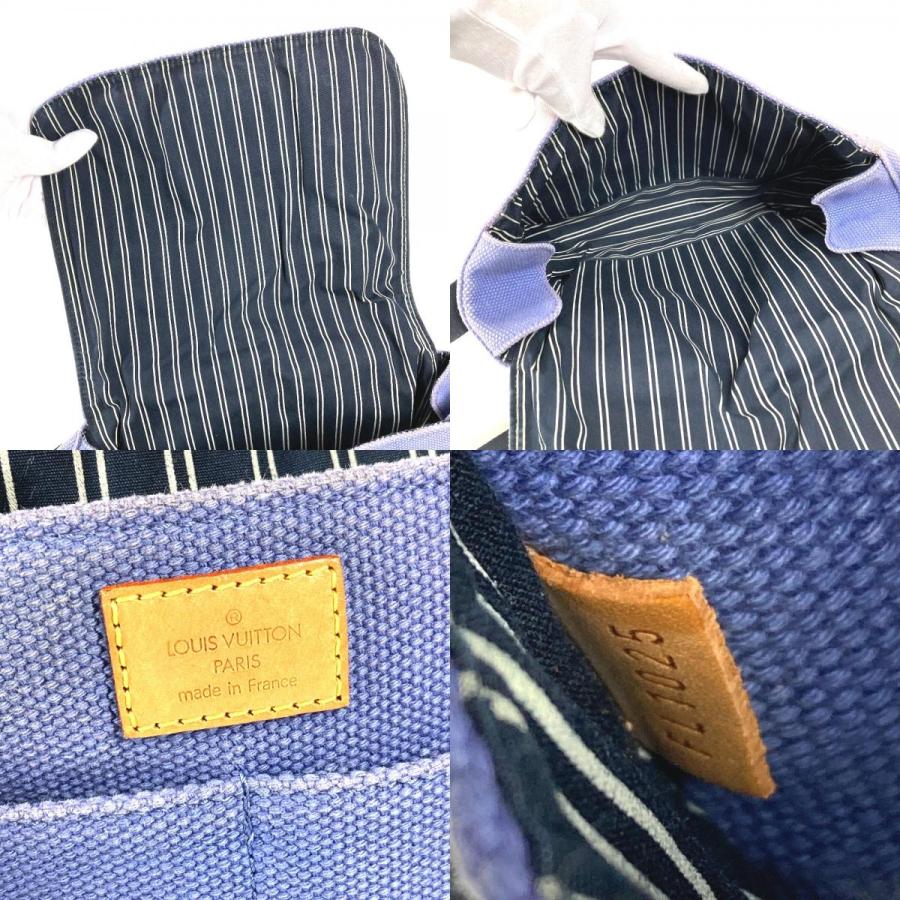 LOUIS VUITTON ルイヴィトン M40081 ブザスPM ブザス PM 肩掛け トートバッグ カバン アンティグア ショルダーバッグ ブルー 【中古】 | LOUIS VUITTON | 08