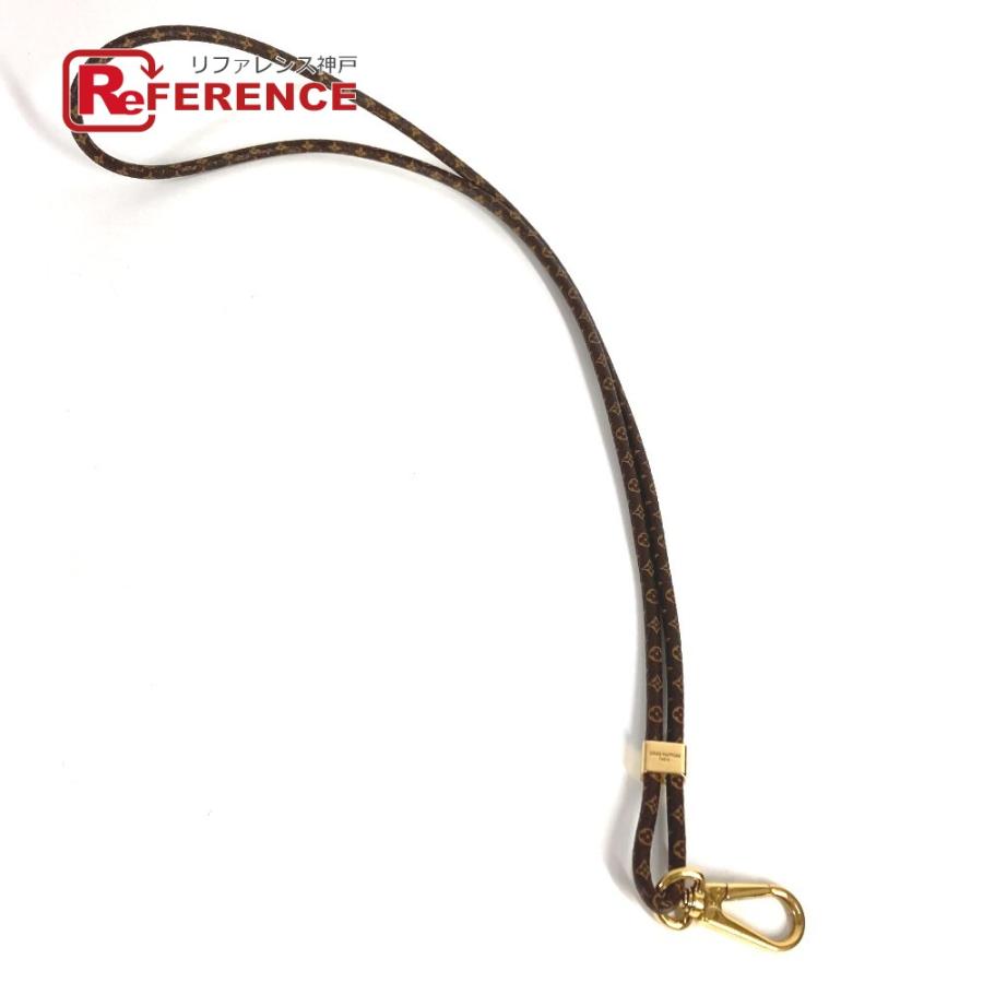 LOUIS VUITTON ルイヴィトン M68382 フォンホルダー ルイーズ ストラップのみ モノグラム LVロゴ ストラップ ブラウン【中古】 | LOUIS VUITTON