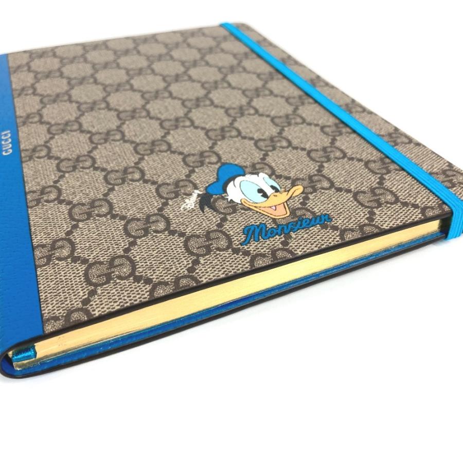 未使用 GUCCI グッチ ドナルドダック ノート メモ帳 GGスプリーム ステーショナリー ディズニー DISNEY コラボ ノートブック 【中古】 | GUCCI | 01