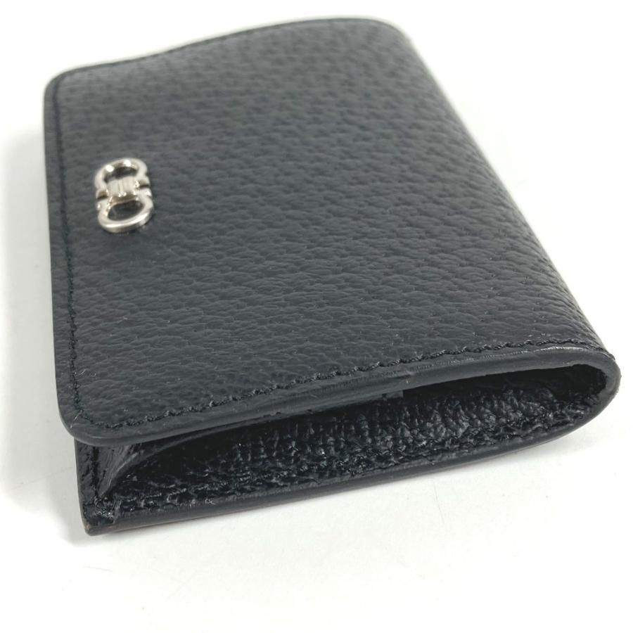 新品同様 Salvatore Ferragamo サルヴァトーレフェラガモ ロゴ ガンチーニ 財布 小銭入れ コインケース ブラック ユニセックス【中古】 |  | 01